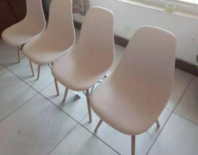 Iames PP Modern Design Cheap Home Furniture Dining Room Chairs Wood Legs Colorful Plastic Dining Chair