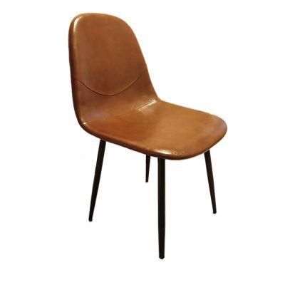 Modern Coffee Shop Dining Chair Metal Frame Office Chair