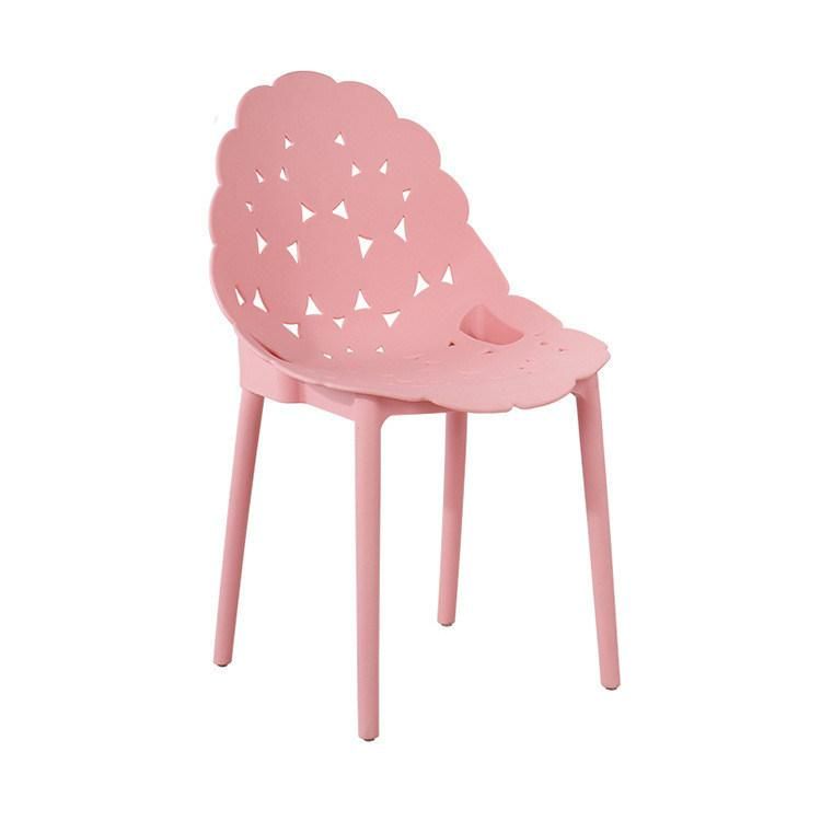 Best Selling Backrest Armless Home Study Simple Design Plastic Chair