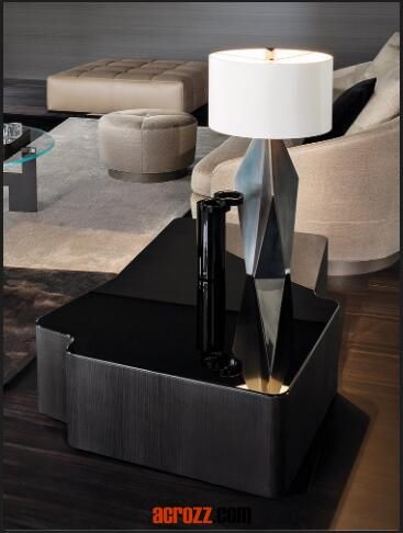 New Design Furniture Factory Short Wood Leg Coffee Table Shaped Marble Table Marble Tabletop Lou Coffee Table