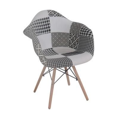 Fabric Chaise Dining Room Chairs Restaurant Living Room Salle a Manger Patchwork Chair