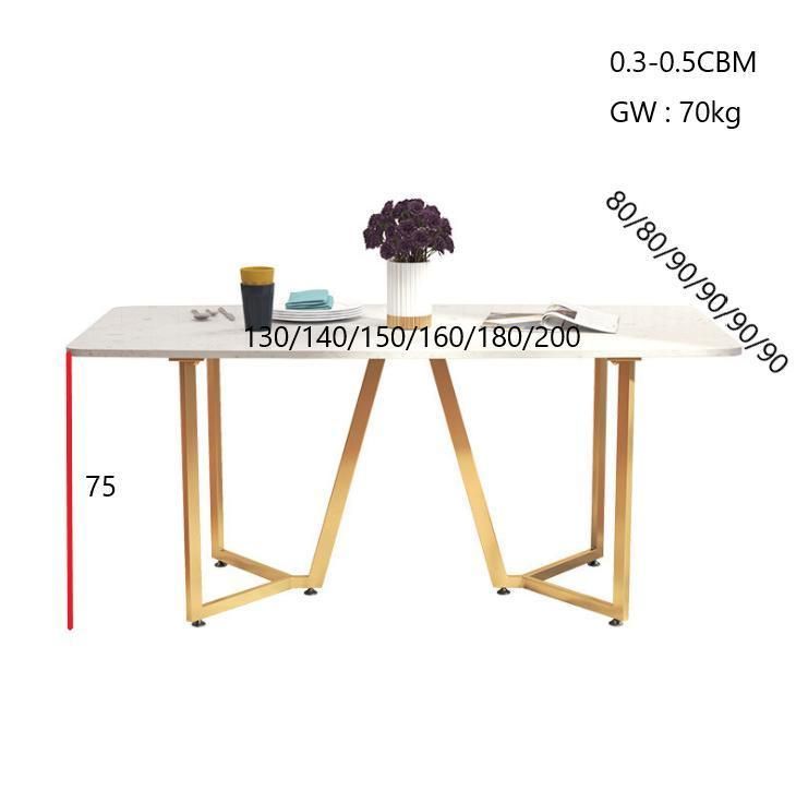 Space-Saving Dining Table and Chair Set Light Luxury Dining Table