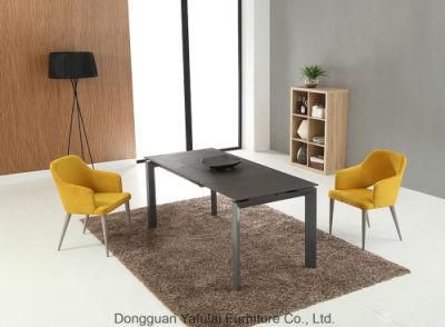 Classic Modern Hot Sale Marble Glass Dining Table Home Furniture
