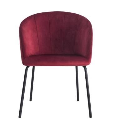 Luxury Design Restaurant Modern Velvet Dining Green Accent Dining Velvet Chairs