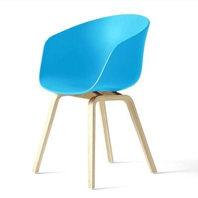 Accent Chair Navy Blue restaurant Table Set Chair Round Seating Arm Daining Chair Turquoise PP Plastic Factory Metal Leg Chairs Powder Coated