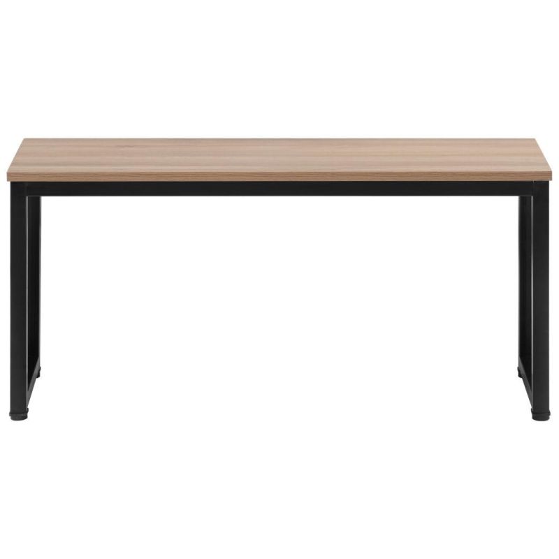 Home Furniture Modern Rectangular Metal Wooden Base Dining Restaurant Table