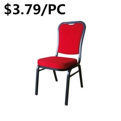 Cheap Price Metal Armless Stackable Wedding Dining Silla Banquet Chair
