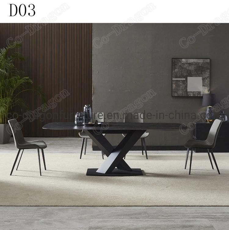 Wholesale Market Dining Table 8 Seater Luxury with Marble Top