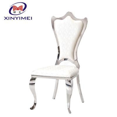 Round Back Padded Stackable Chairs, stainless Steel Wedding Chair for Sale