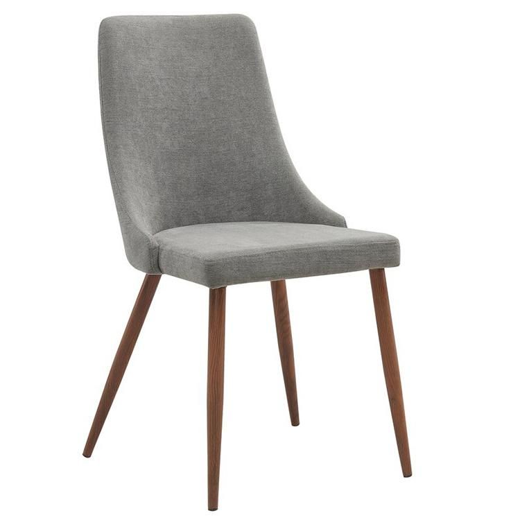 Factory Modern Hoom Furniture Banquet Chair High Quality Simple Wood Leg Fabric Velvet Dining Chair Restaurant Chair