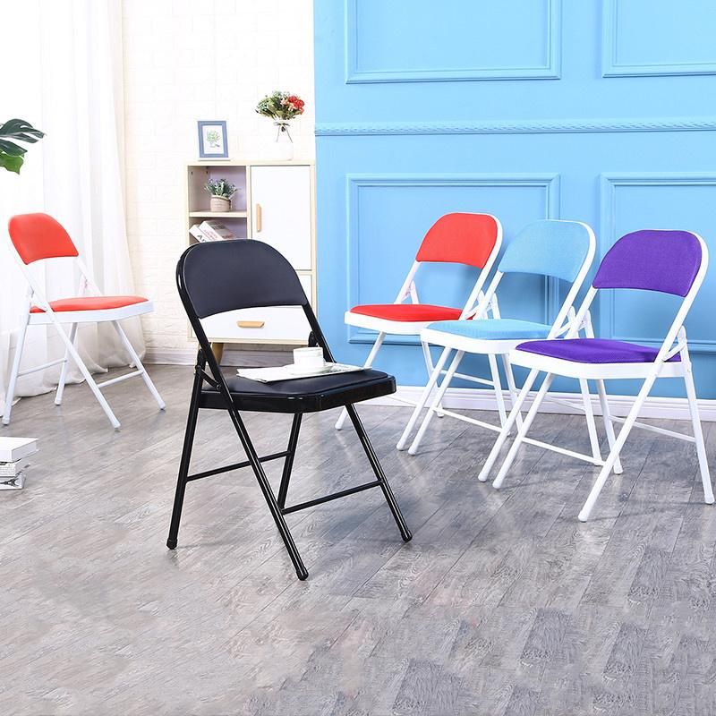 Plastic Sponge Metal Frame Commercial Garden Outdoor Events Folding Chair