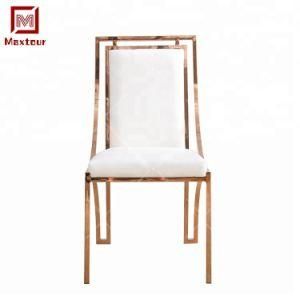 Luxury Stainless Steel Mandap Dining Chair