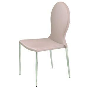 Pink Metal Upholstered Luxury Dining Chair