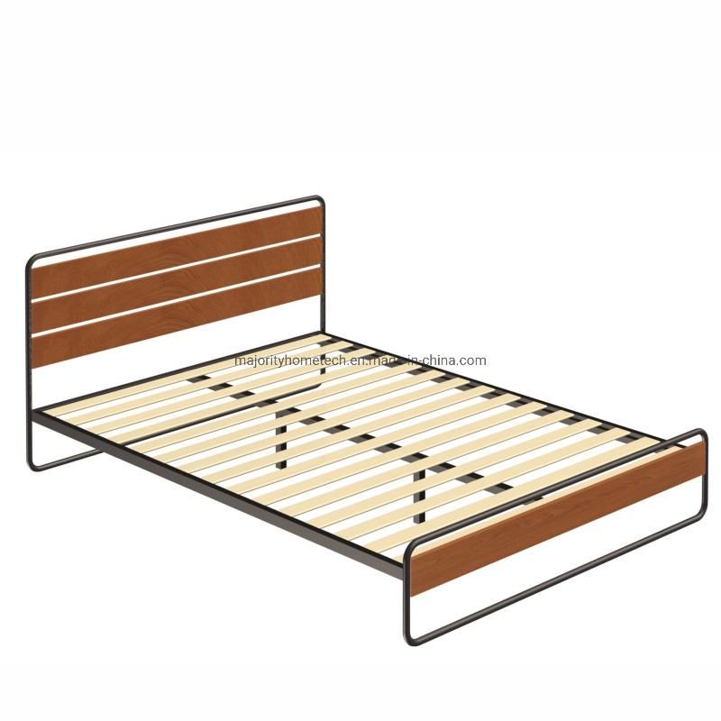 2021 New Style Metal and Slat Platform Bed Frame