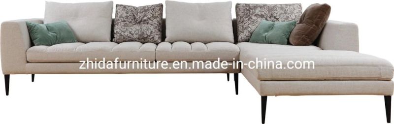 Nordic Modern Home Furniture Fabric Sectional Corner Couch Bed Living Room Sofa