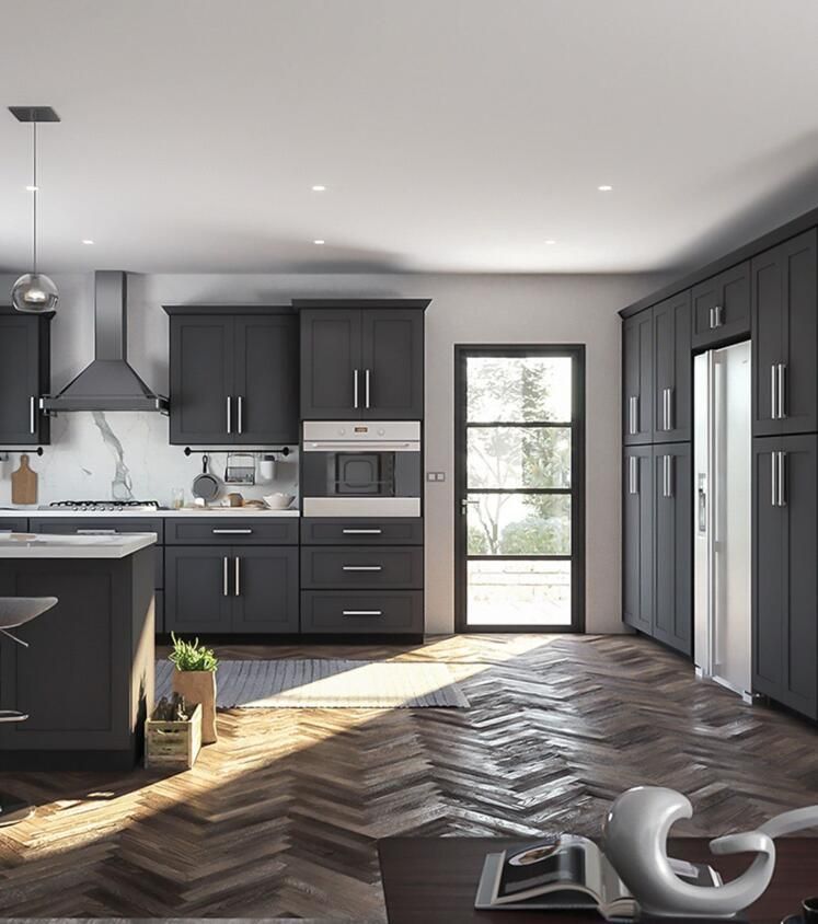 Antique Solid Wood Cabinets Customized Kitchen Home Furniture