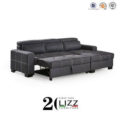 Living Room Furniture Leather Storage Sofa Bed