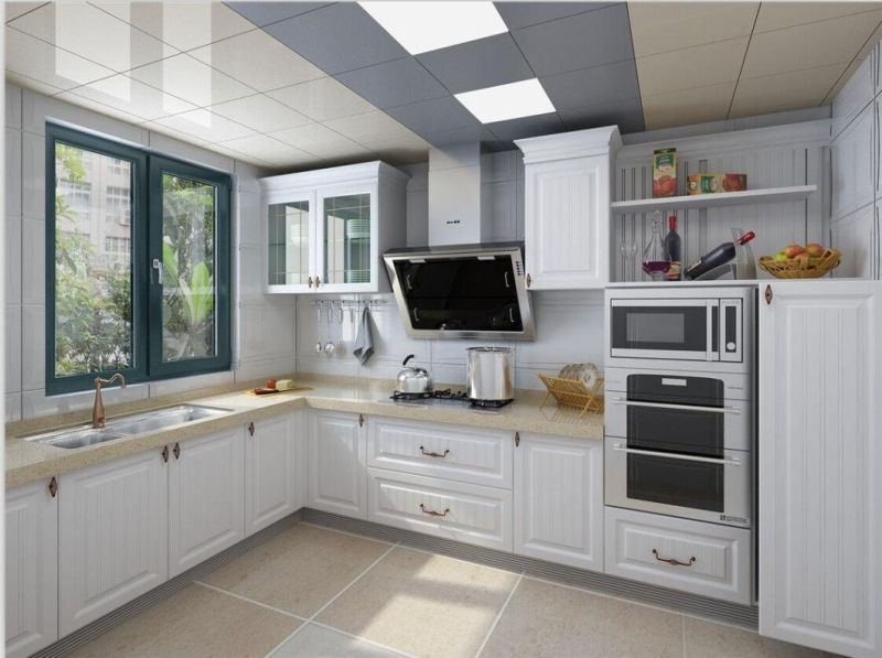 Kitchen Storage Cabinet with Glass