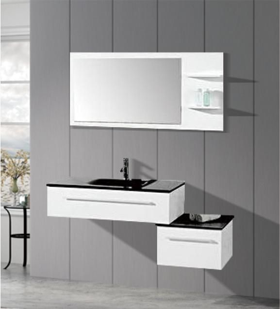 Modern Wall Mounted Hotel Style PVC Bathroom Cabinet Bathroom Vanity