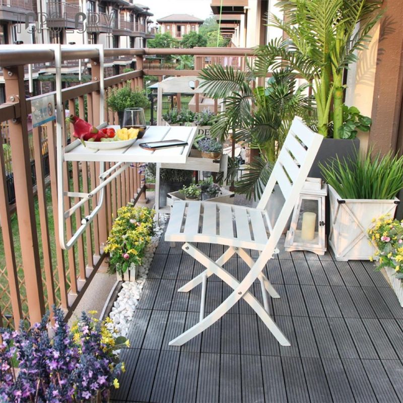 Balcony Flower Outdoor Living Room Flower Rack Flower Pot Rack Foldable Height Adjustable Flower Table