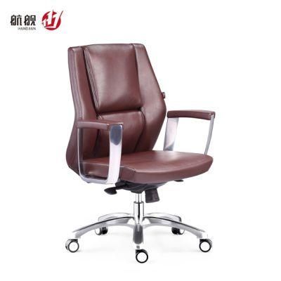 Ergonomic Real Leahter Office Chair MID Back Office Furniture