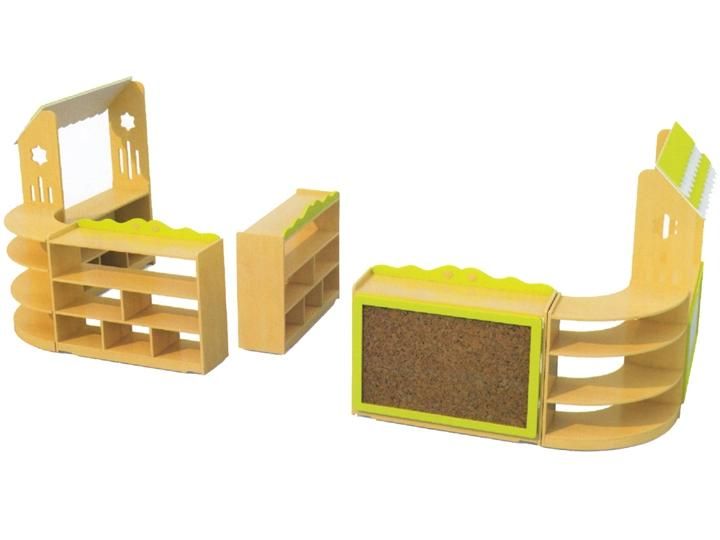 Preschool Wooden Toy Shelf Kindergarten Furniture for Children