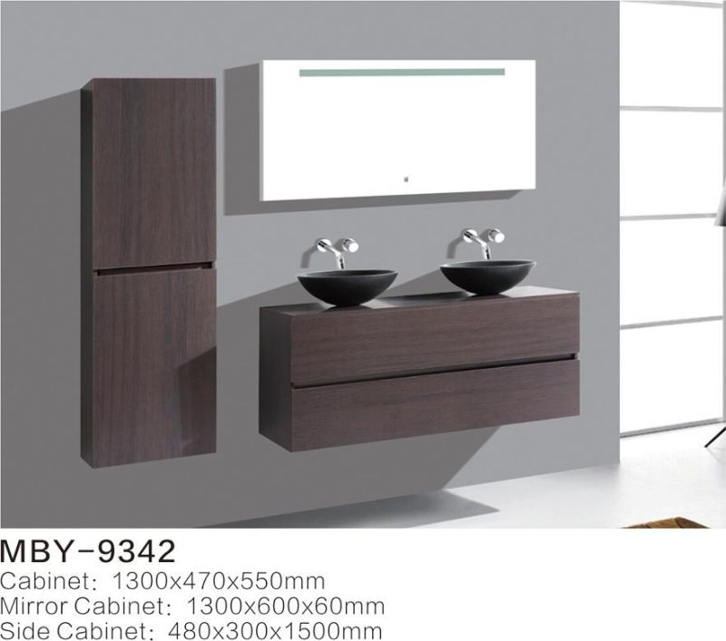 America Style Modern MDF Bathroom Cabinet with Sink (LZ-196)