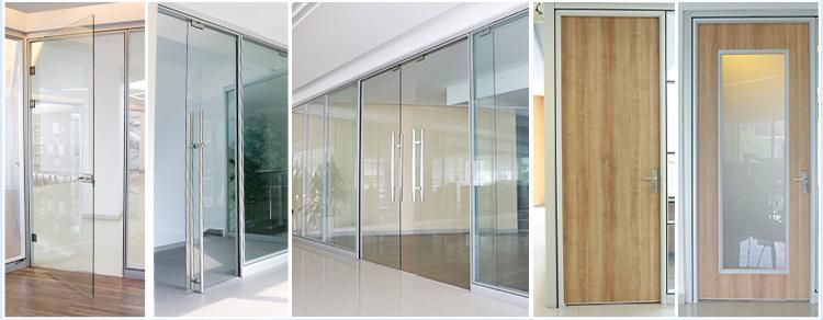 Modern Glass Partition HK55s Glass Aluminium Office Partition Wall