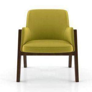 Modern Fabric Leisure Home Office Hotel Garden Outdoor Bedroom Living Room Furniture Sofa Chair for Dining Room with Wood Frame