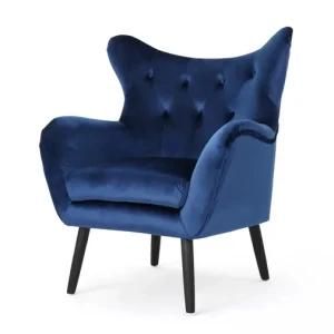 modern Chinese Fabric Leisure Home Living Room Hotel Office Sectional Recliner Furniture Sofa Chair with Wood Frame