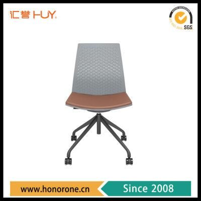 Black PP Back&Seat Molded Form PU Cushion and Alumnium Base Office Chair Home Furniture
