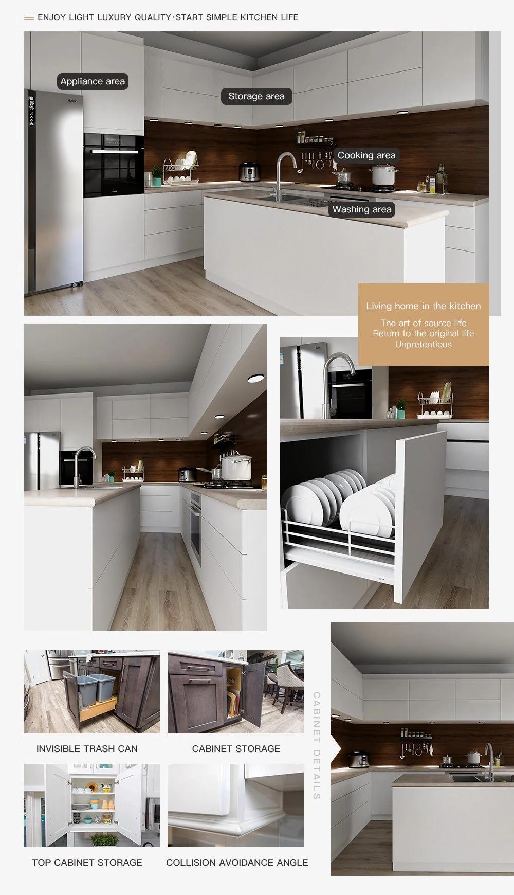 UV Chipboard Customized Design Complete Modern Kitchen Cabinet