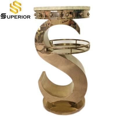 Royal Design Marble High Cocktail Table for Home Bar Furniture