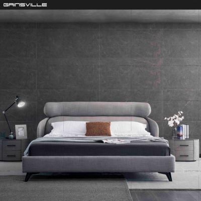 Modern Hot Sale Wholesale Home Furniture Fabric Sofa Beds King Size Bed with Soft Headboard