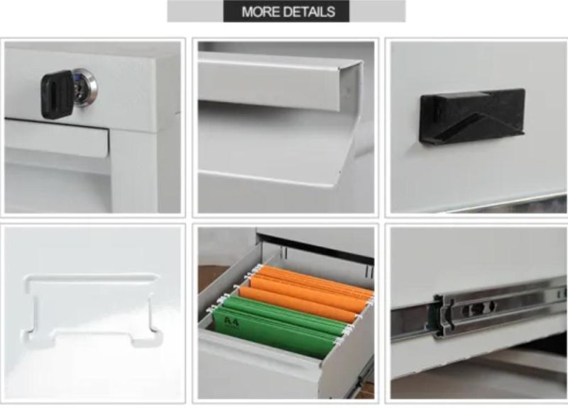 Modern Office Furniture 2 Drawers Metal Vertical Steel Filing Cabinet