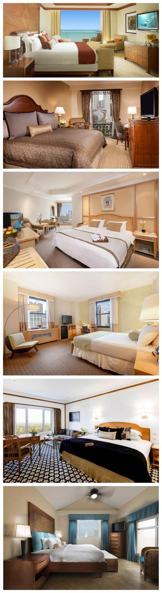 Modern Fashion Style Wooden Hotel Bedroom Furniture Sets for 3-5 Stars Hotel