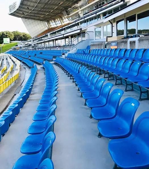 Riser Mounting Full Backrest HDPE Hollow Stadium Chair, Bucket Chair Seat for Soccer