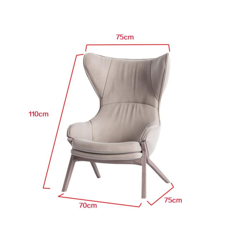 Home Bedroom Leisure Fabric Wing Chair Modern European Living Room Sofa for Kids Adults