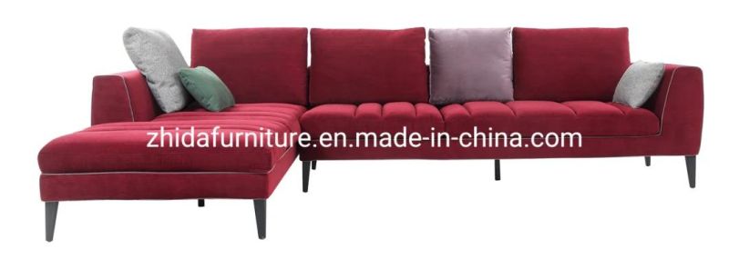 Nordic Modern Home Furniture Fabric Sectional Corner Couch Bed Living Room Sofa