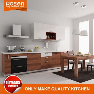 Modern Compact Durable Wood Grain Laminate Finish Kitchen Cabinet