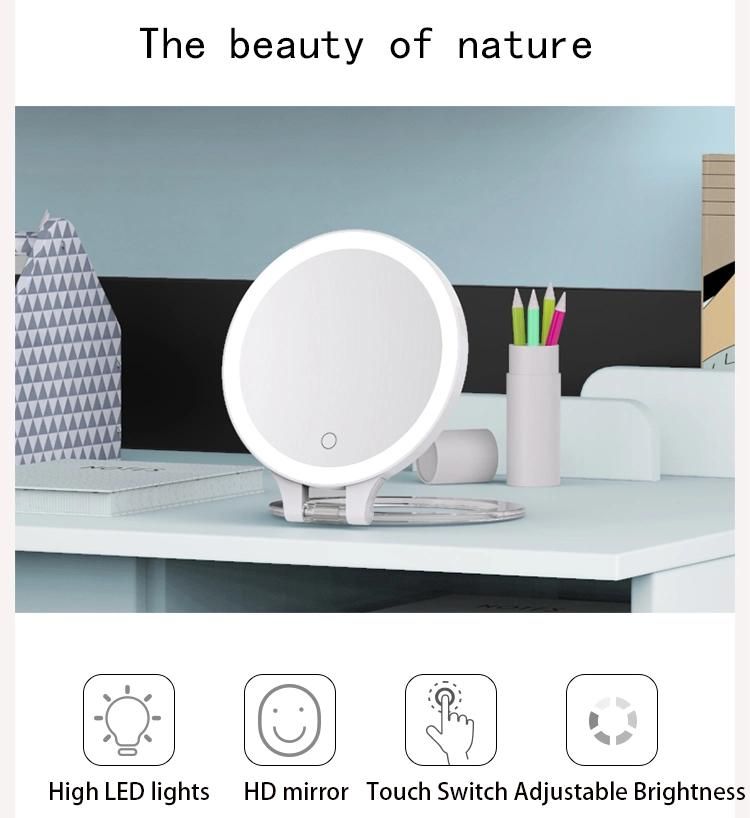 Double Sided 10X Magnifying Mirror for Desktop Hanging Makeup Shaving