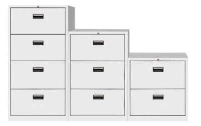 Modern Office Metal Lateral Storage Cabinet Filing Cabinet for Office with 3 Drawers