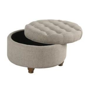 Modern Wooden Fabric Office Outdoor Hotel Bedroom Living Room Home Kids Garden Dining Room Furniture Ottoman Storage Round Pouf Sofa Chair