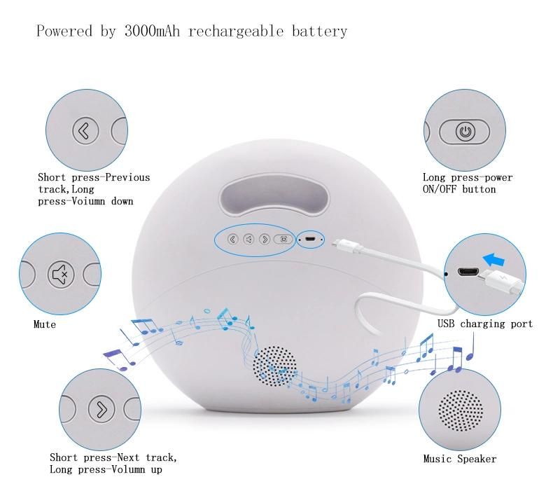 Special Design LED Makeup Mirror with Bluetooth Speaker