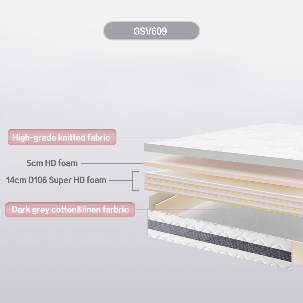 Mattress Furniture Set Mini Pocket Springs Bed Mattress for Bedroom Gsv609