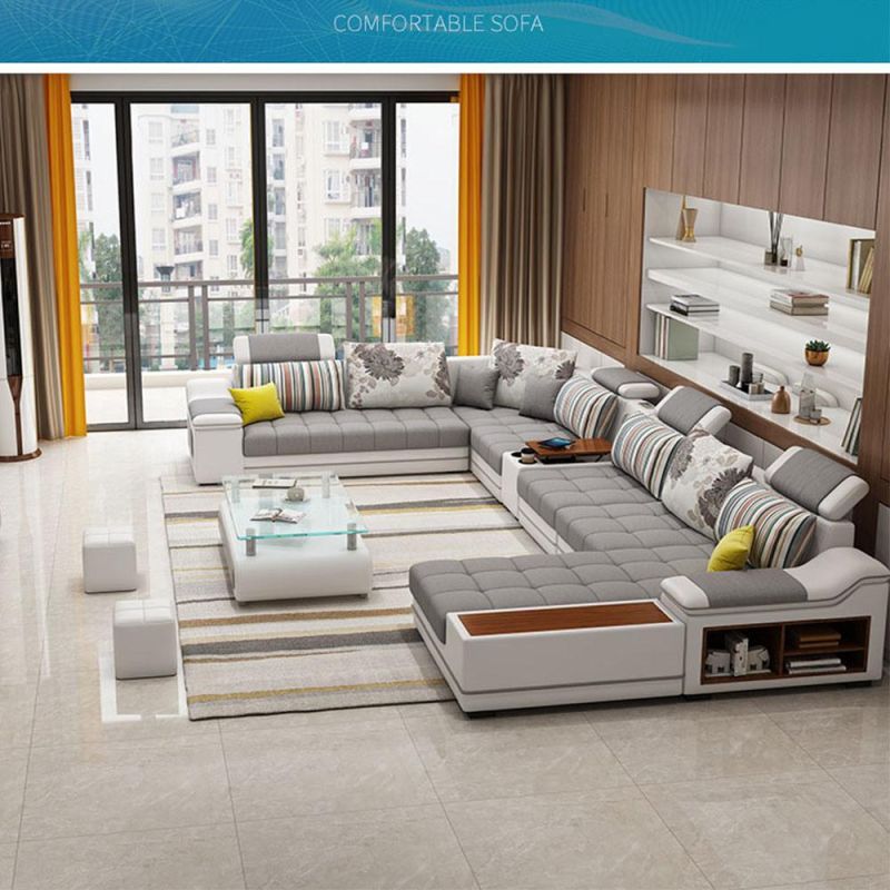 Modern Sectional Function Fabric Furniture Living Room Corner Sofa Furniture