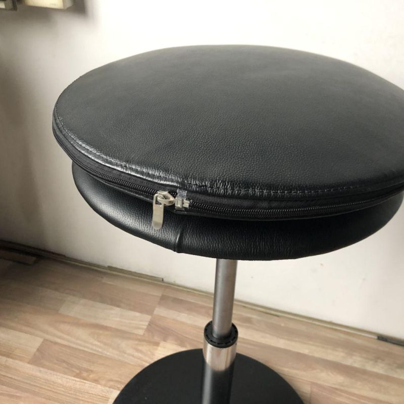 Adjustable PU Leather Office Sit Stand Wobble Stool Chair