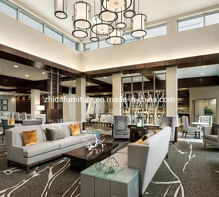 Customized Luxury 4 Star Modern Lobby Sofa Chair Furniture