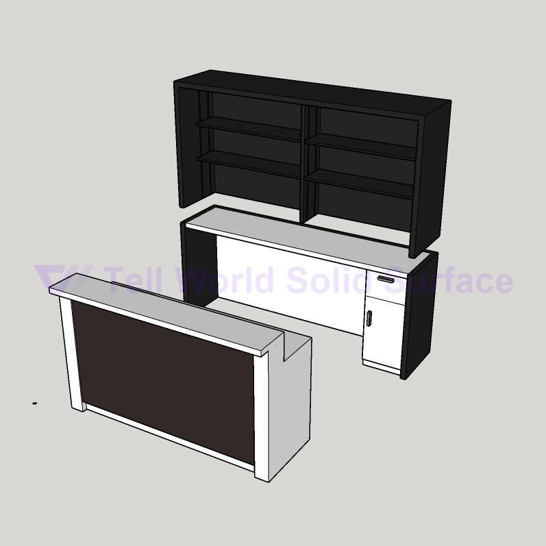 Luxury Salad Restaurant Club Commercial Bar Counter Design