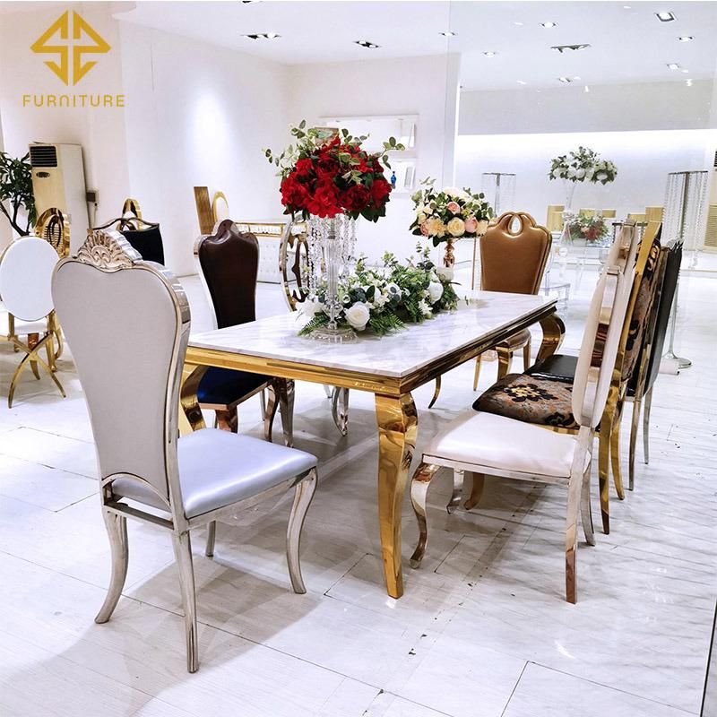 Royal Luxury High Back Stainless Steell King Throne Wedding Chair